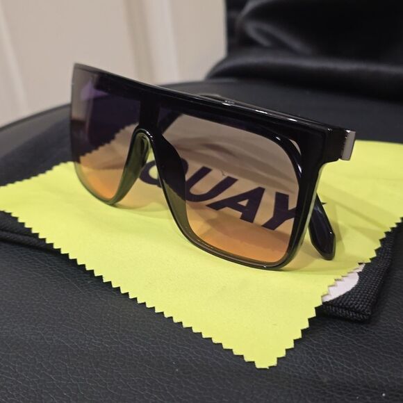 Quay Australia Nightfall Shield Shape Sunglasses main image 9